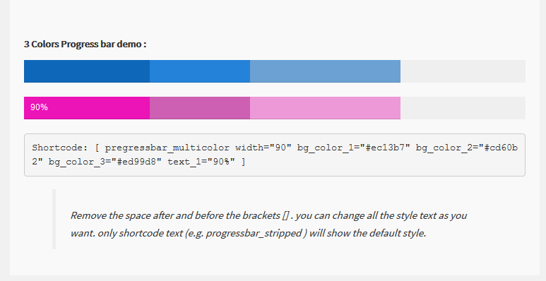 Custom progress bar