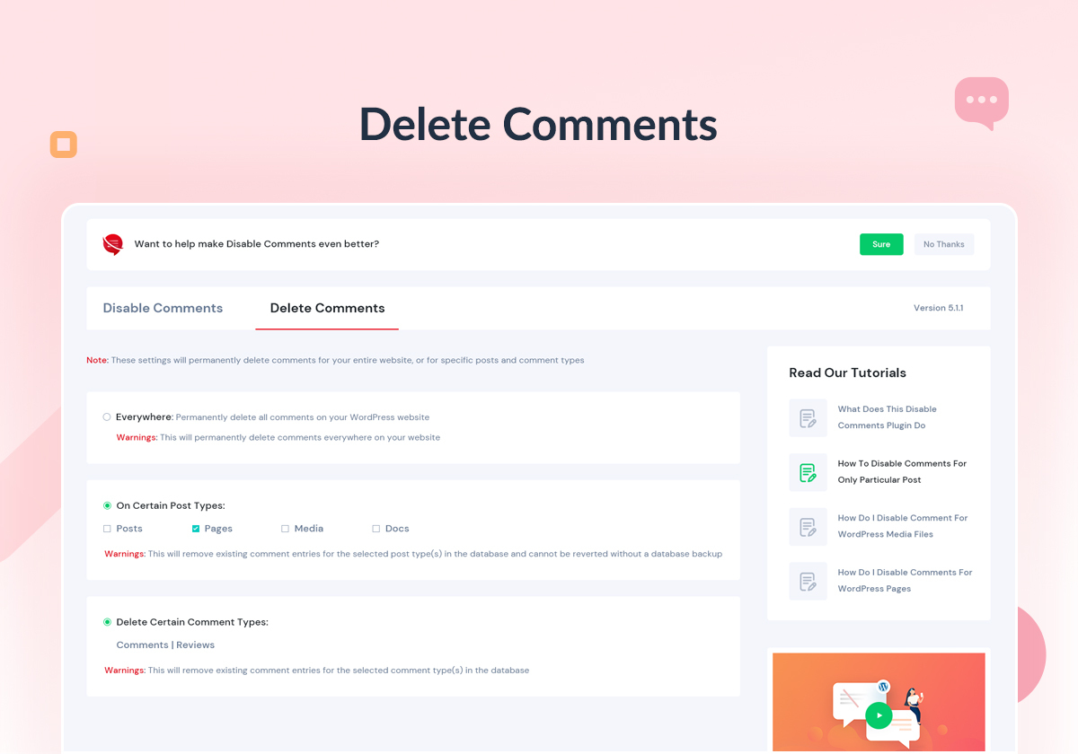 Disable Comments &#8211; Remove Comments &amp; Stop Spam [Multi-Site Support]
