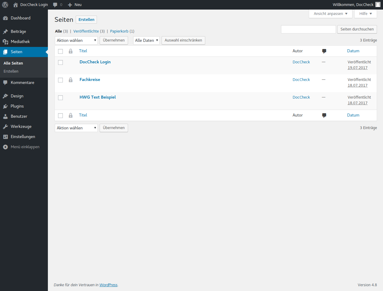 DocCheck Login