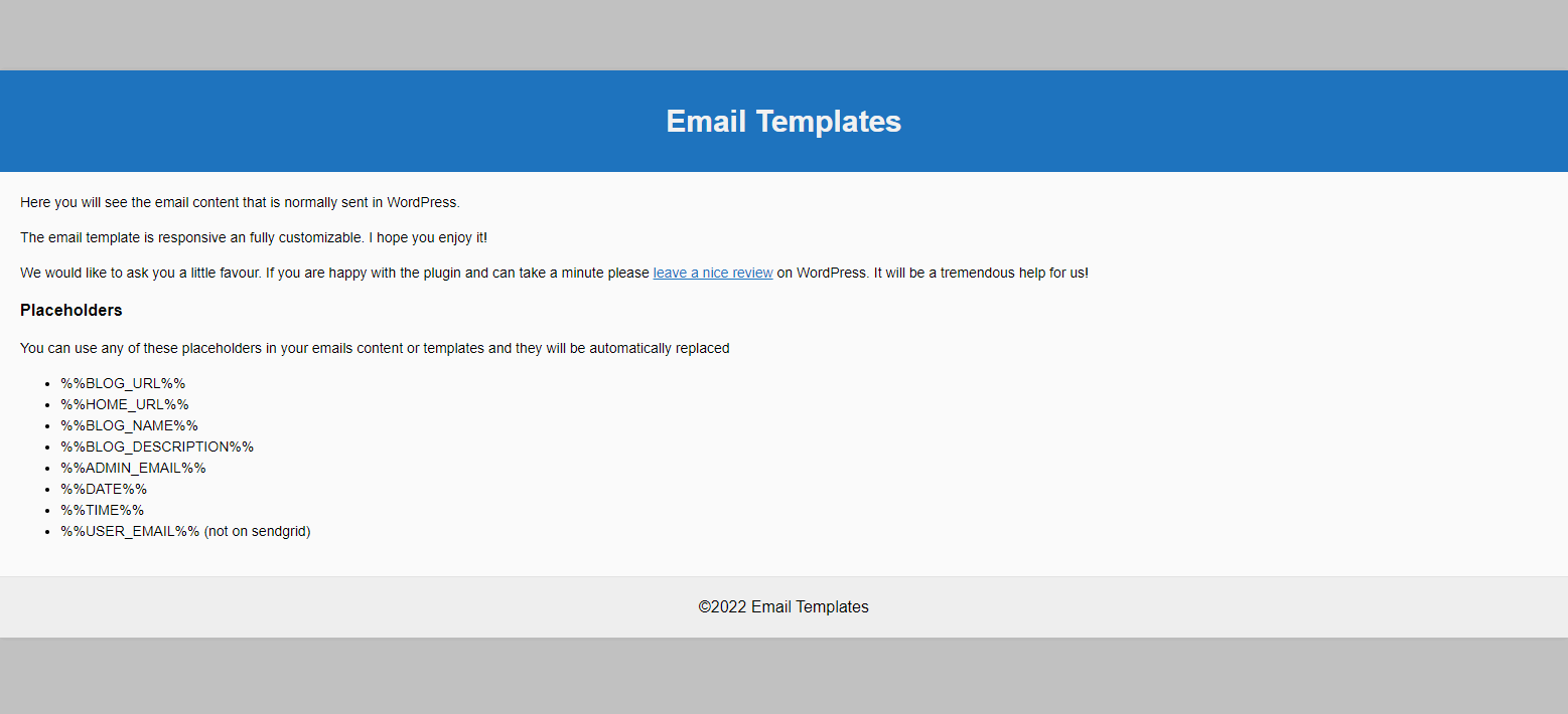 Email Templates Customizer and Designer for WordPress and WooCommerce