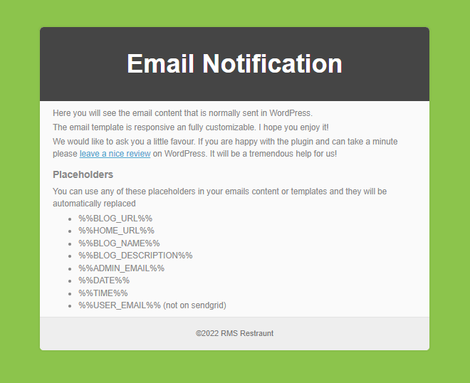 Email Templates Customizer and Designer for WordPress and WooCommerce