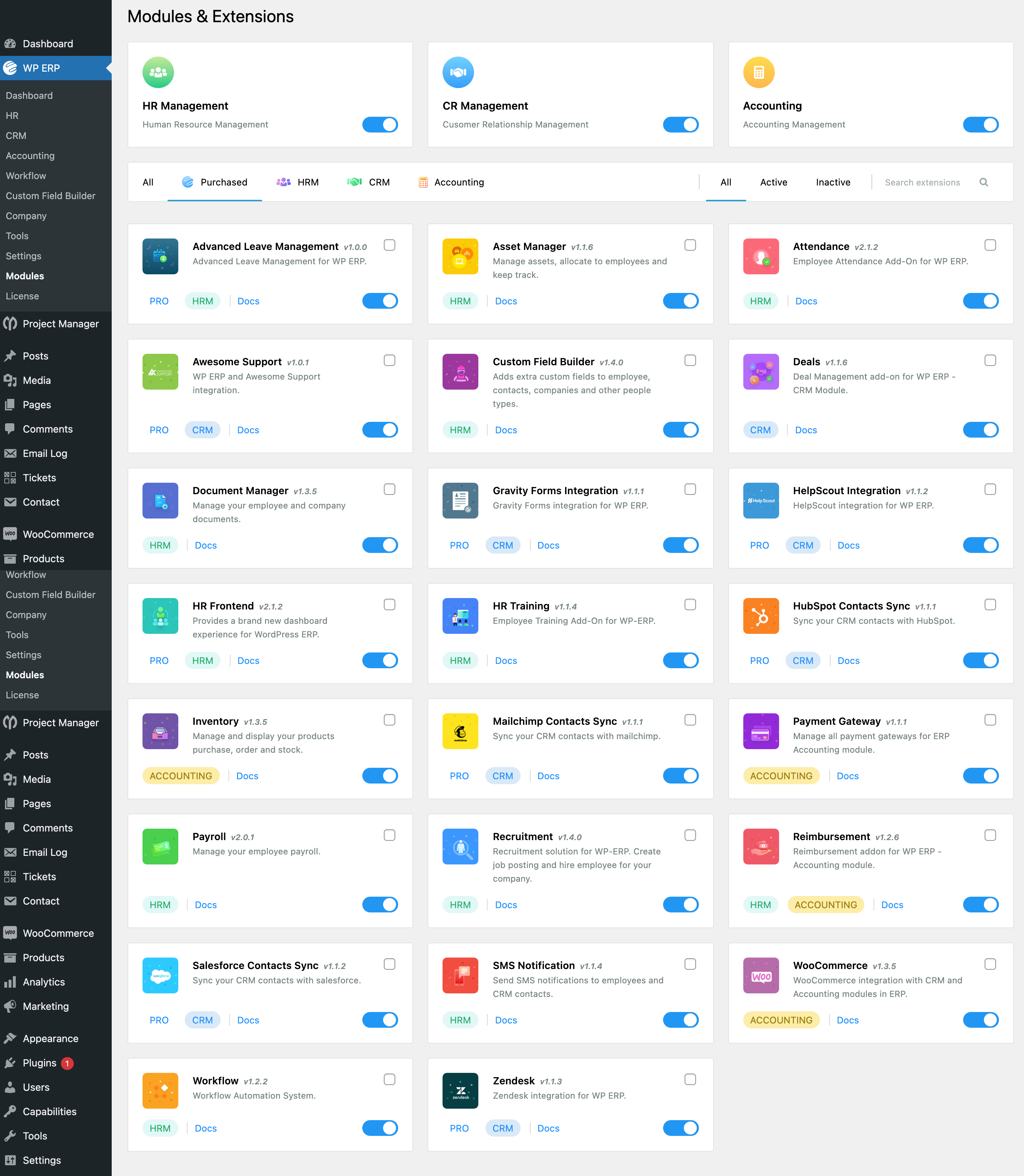 WP ERP | Complete HR solution with recruitment & job listings | WooCommerce CRM & Accounting