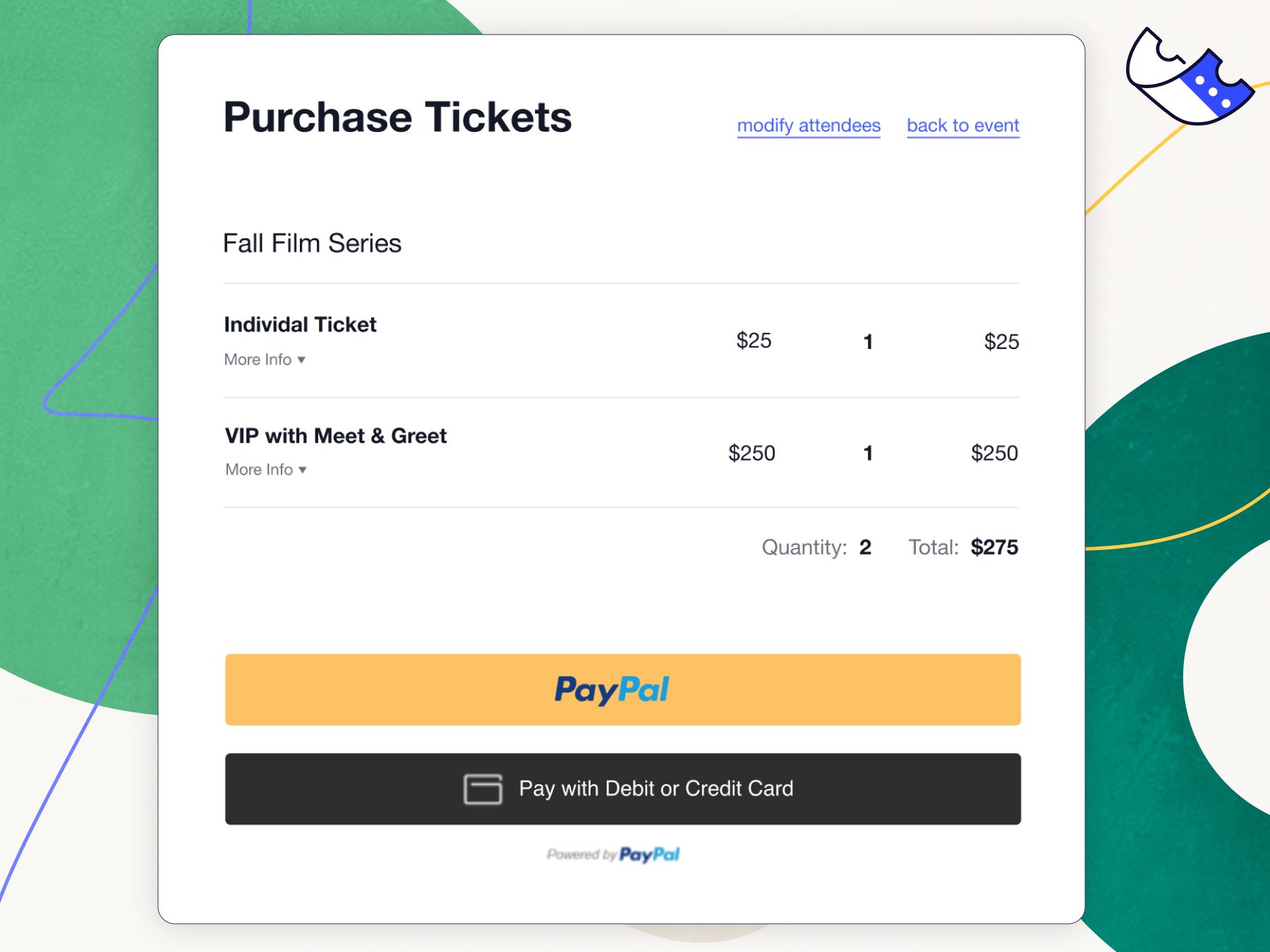 Event Tickets and Registration