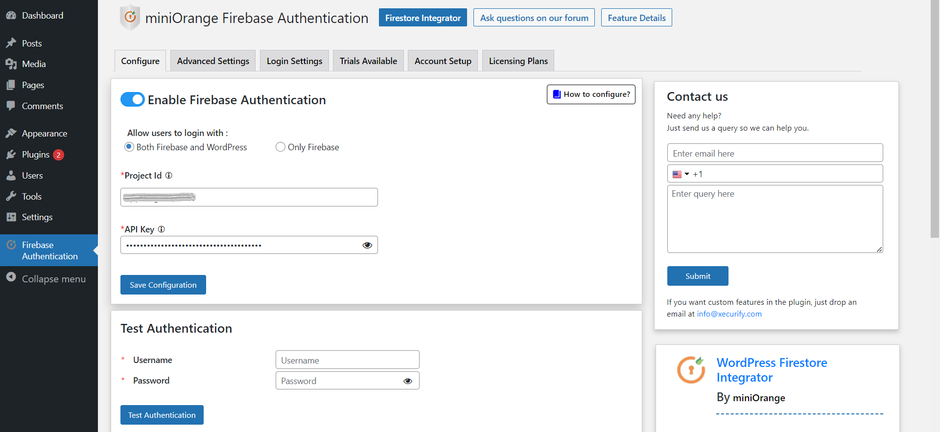 Firebase Authentication