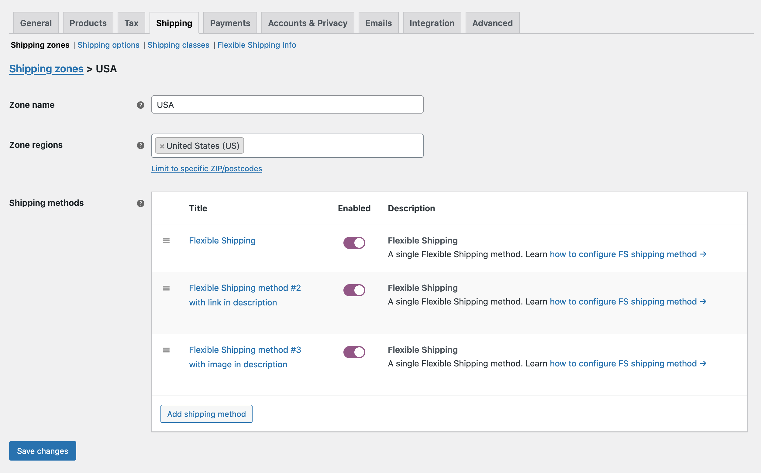 Table Rate Shipping Method for WooCommerce by Flexible Shipping