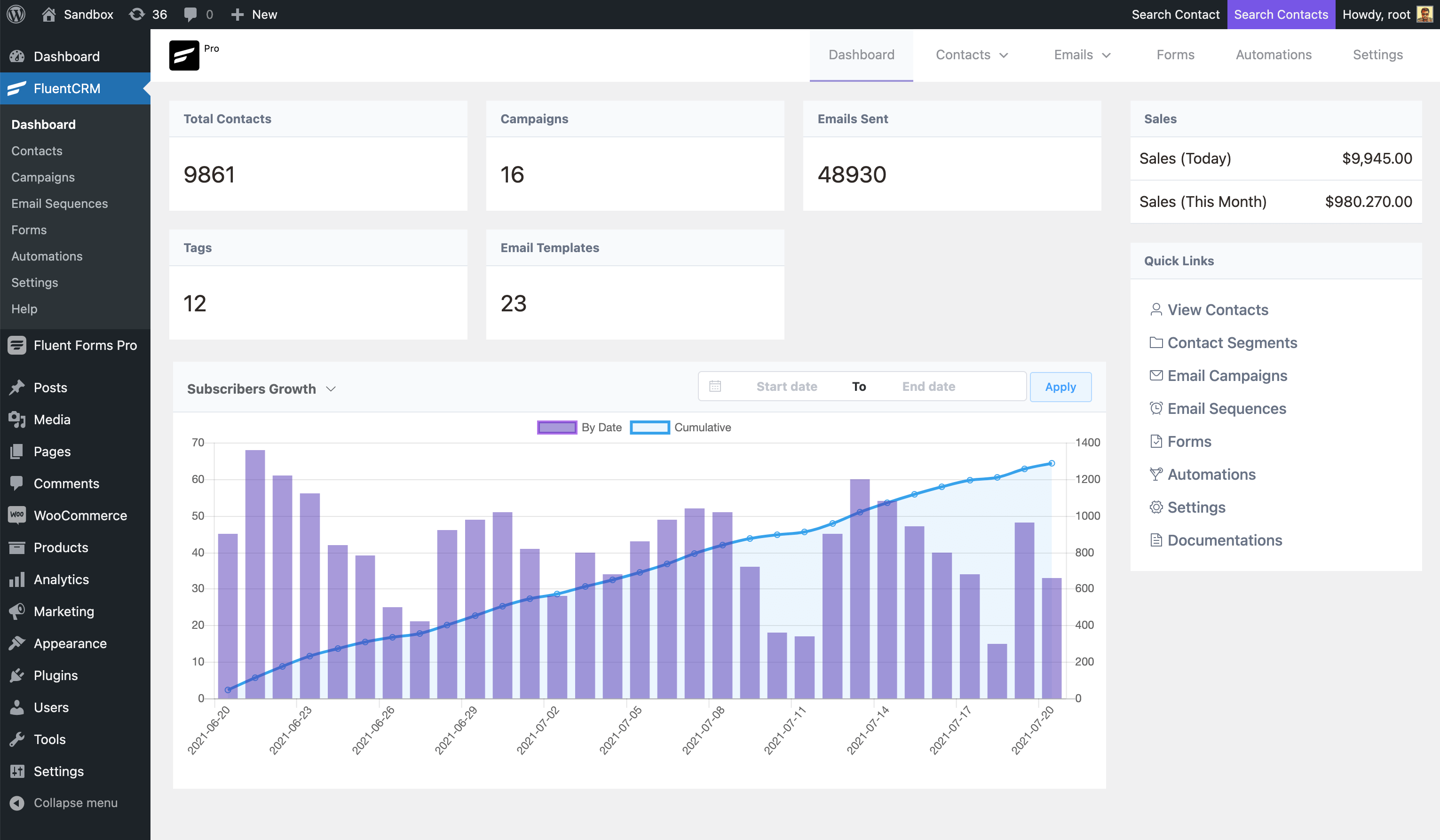 FluentCRM – Email Newsletter, Automation, Email Marketing, Email Campaigns, Optins, Leads, and CRM Solution