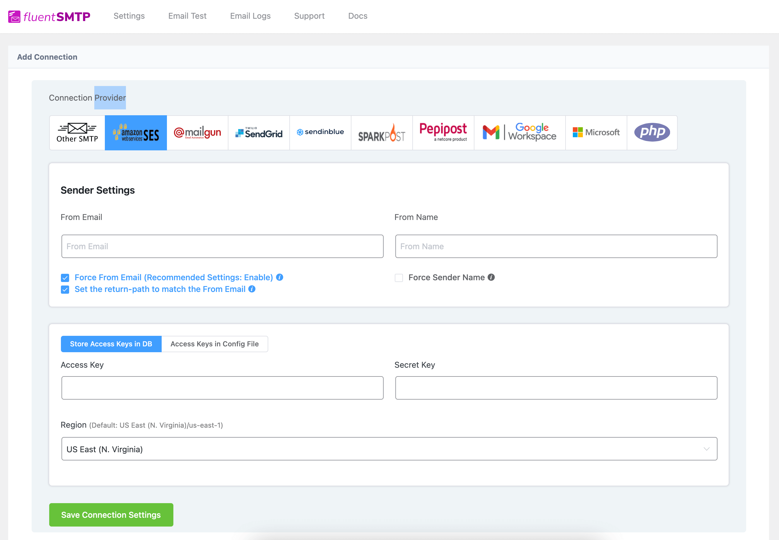 FluentSMTP &#8211; WP SMTP Plugin with Amazon SES, SendGrid, MailGun, Postmark, Google and Any SMTP Provider