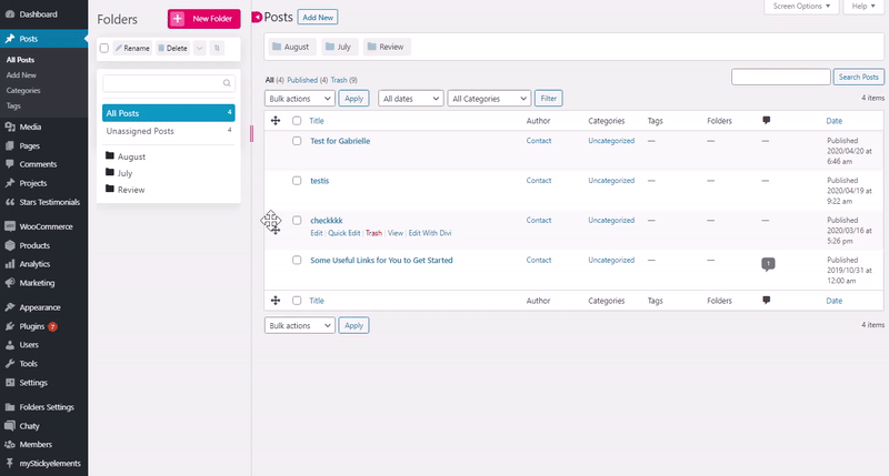 Folders – Unlimited Folders to Organize Media Library Folder, Pages, Posts, File Manager