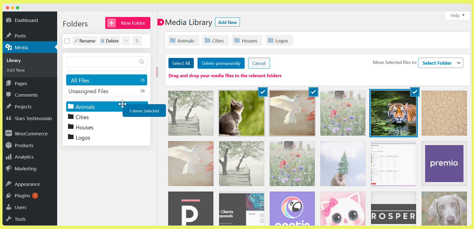 Folders – Unlimited Folders to Organize Media Library Folder, Pages, Posts, File Manager