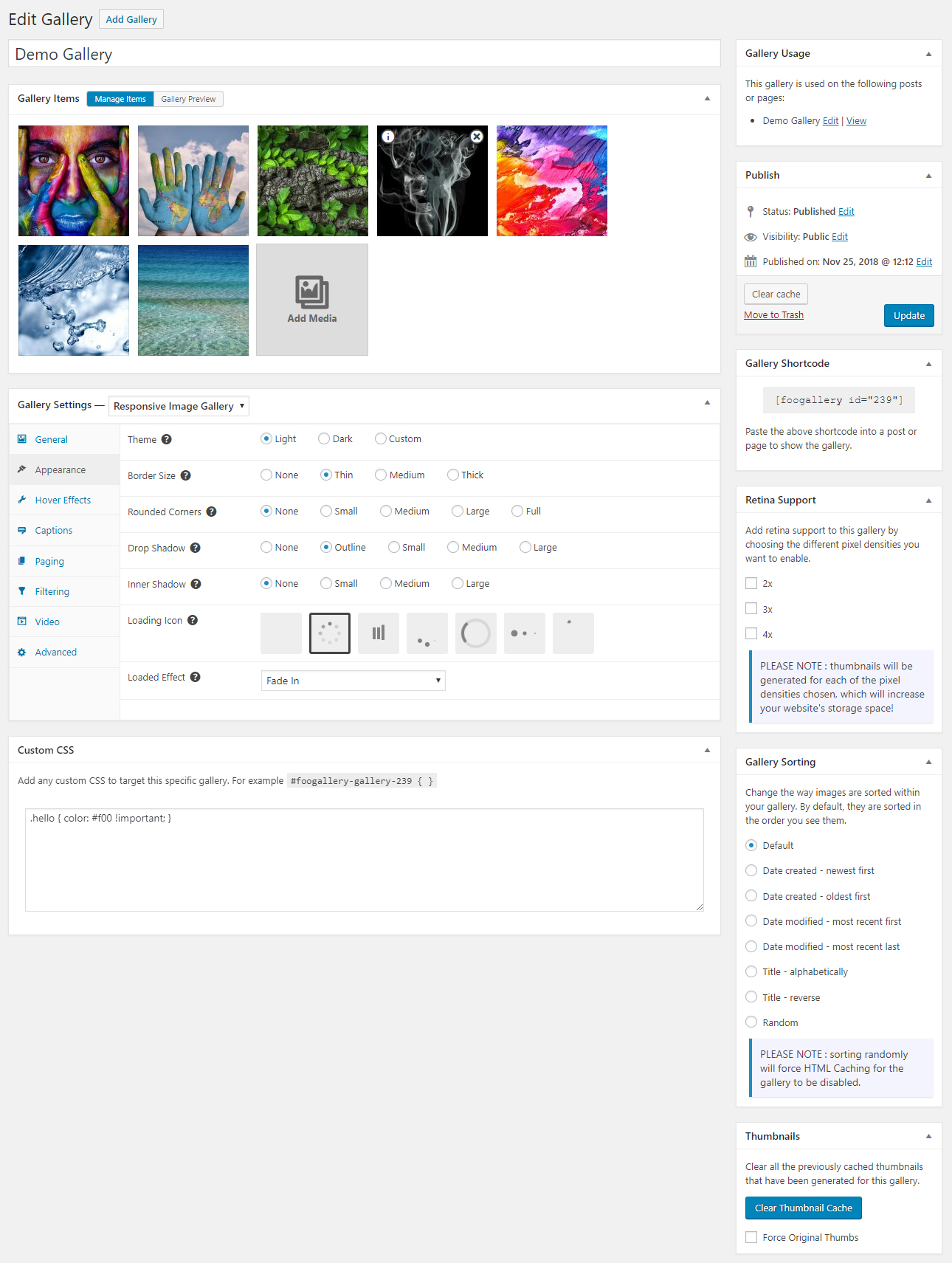 FooGallery – Responsive Photo Gallery, Image Viewer, Justified, Masonry & Carousel