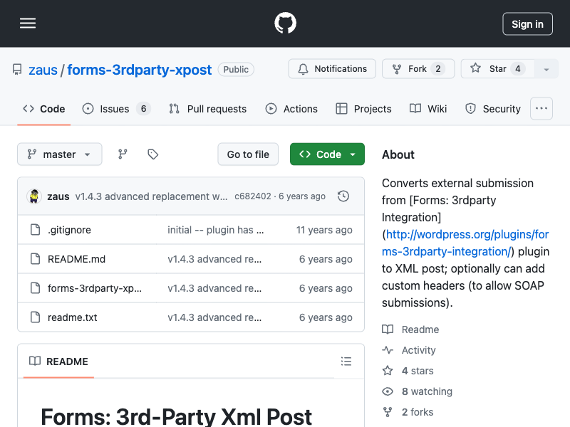 Forms: 3rd-Party Xml Post