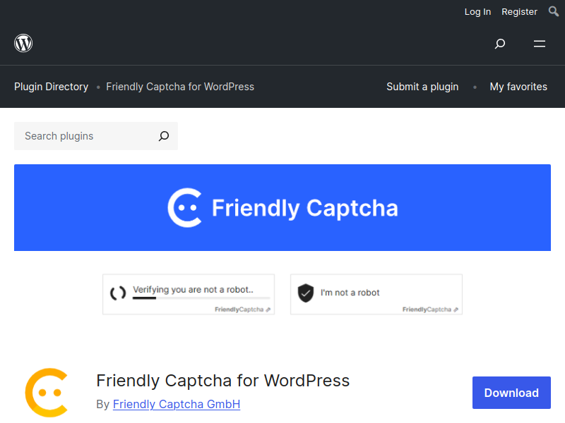 Friendly Captcha for WordPress