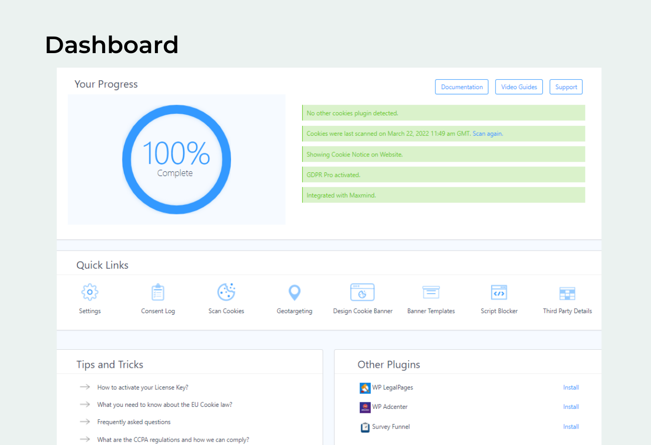 Cookie Consent for WP – Cookie Consent, Consent Log, Cookie Scanner, Script Blocker (for GDPR, CCPA & ePrivacy)