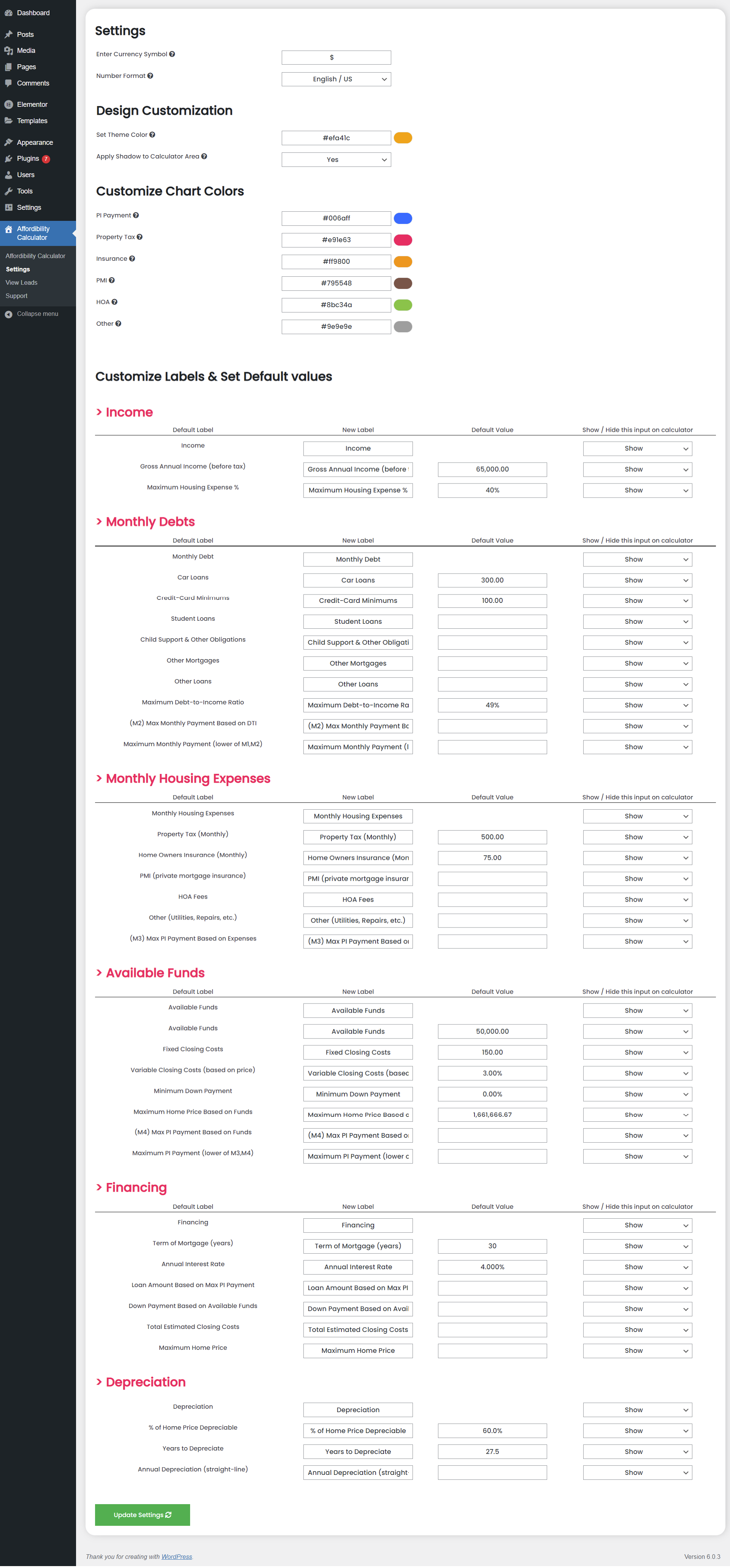 Home Affordability Calculator