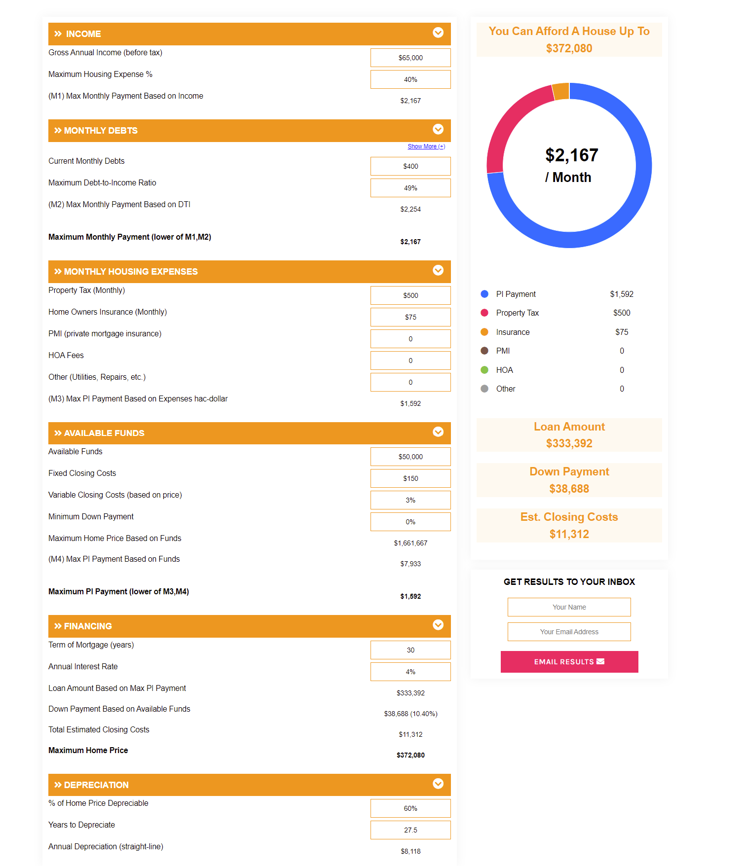 Home Affordability Calculator