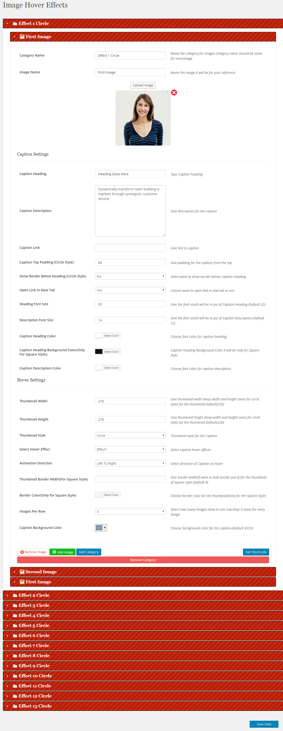 Image Hover Effects – WordPress Plugin