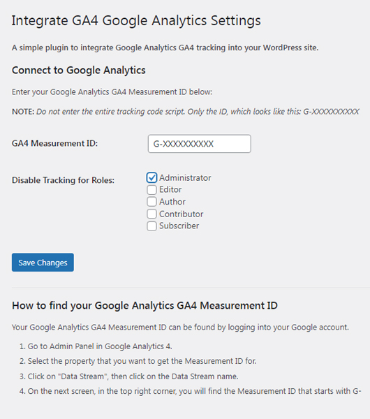 Integrate GA4 Google Analytics