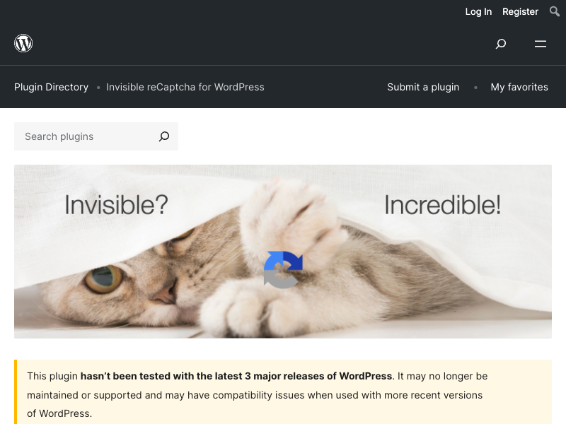 Invisible reCaptcha for WordPress