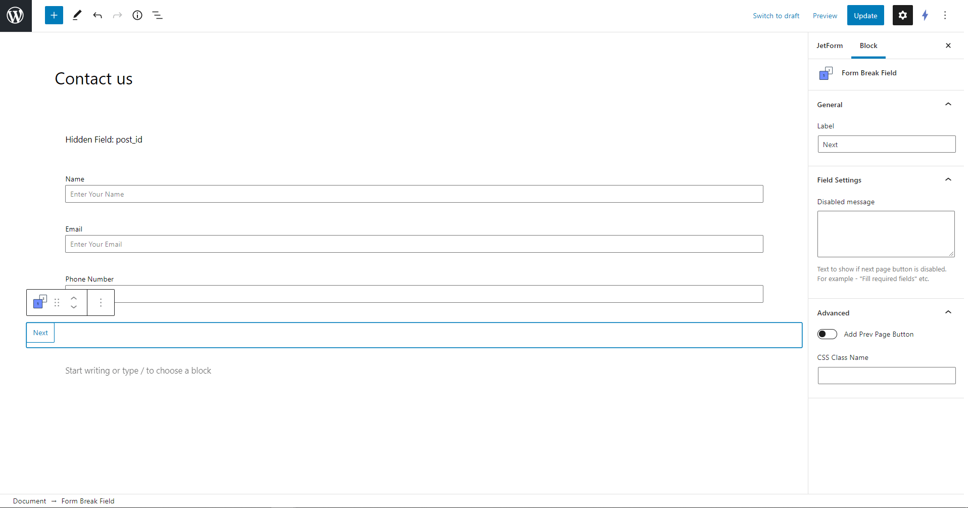 JetFormBuilder — Dynamic Blocks Form Builder