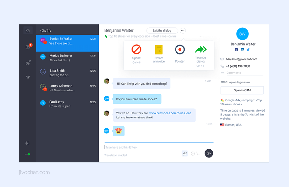 JivoChat Live Chat – WP live chat plugin for WordPress
