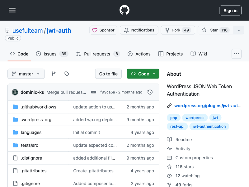 JWT Auth &#8211; WordPress JSON Web Token Authentication