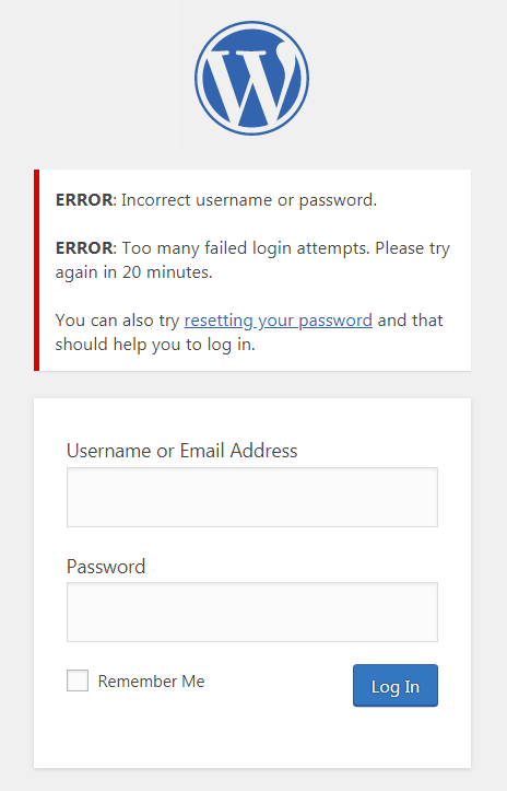 Limit Login Attempts Reloaded