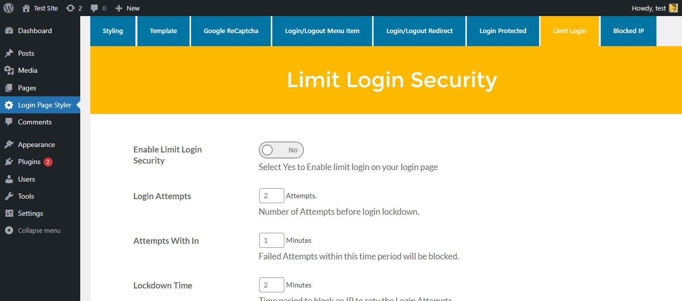 WordPress Login Page Admin Login Styler &#8211; Custom Login Page Theme Customizer &#8211; Google reCaptcha Login Captcha &#8211; Redirect After Login And Logout