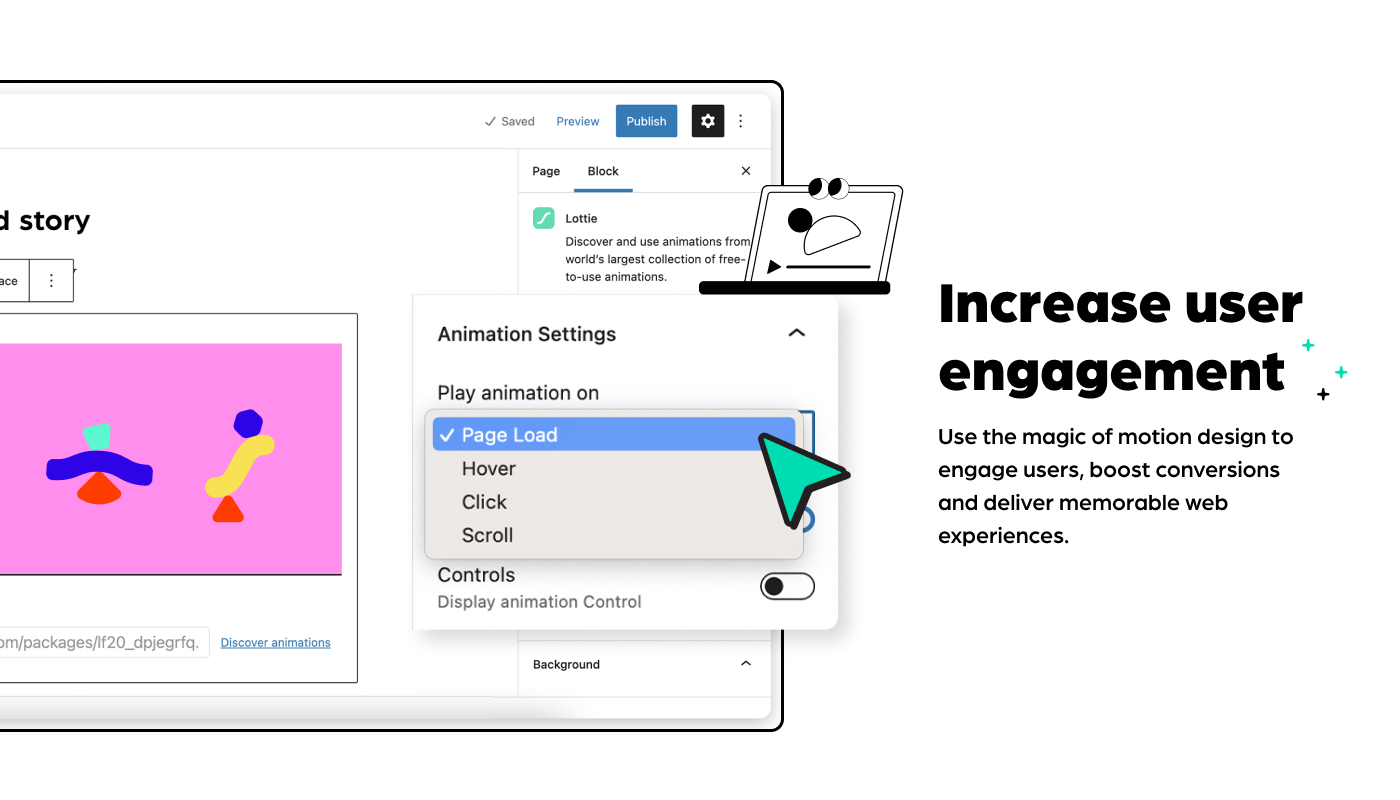 LottieFiles – Lottie block for Gutenberg