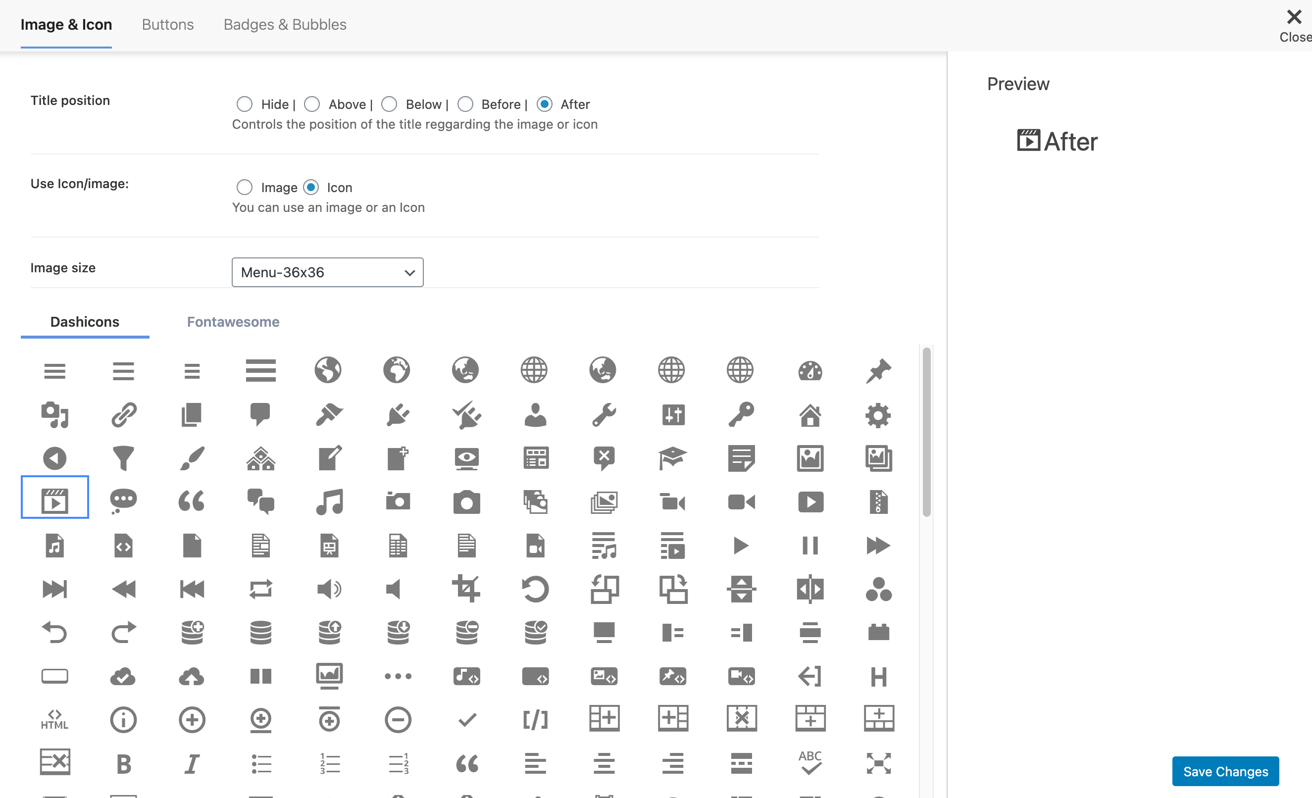 Menu Image, Icons made easy