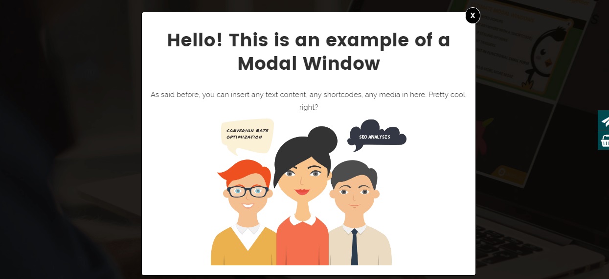 Modal Window – create popup modal window