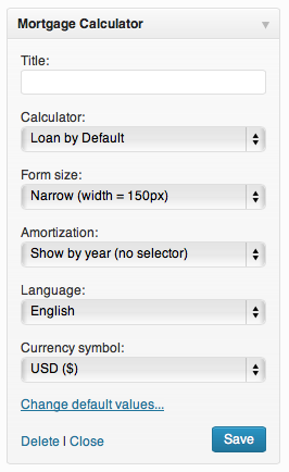 Mortgage Calculator / Loan Calculator