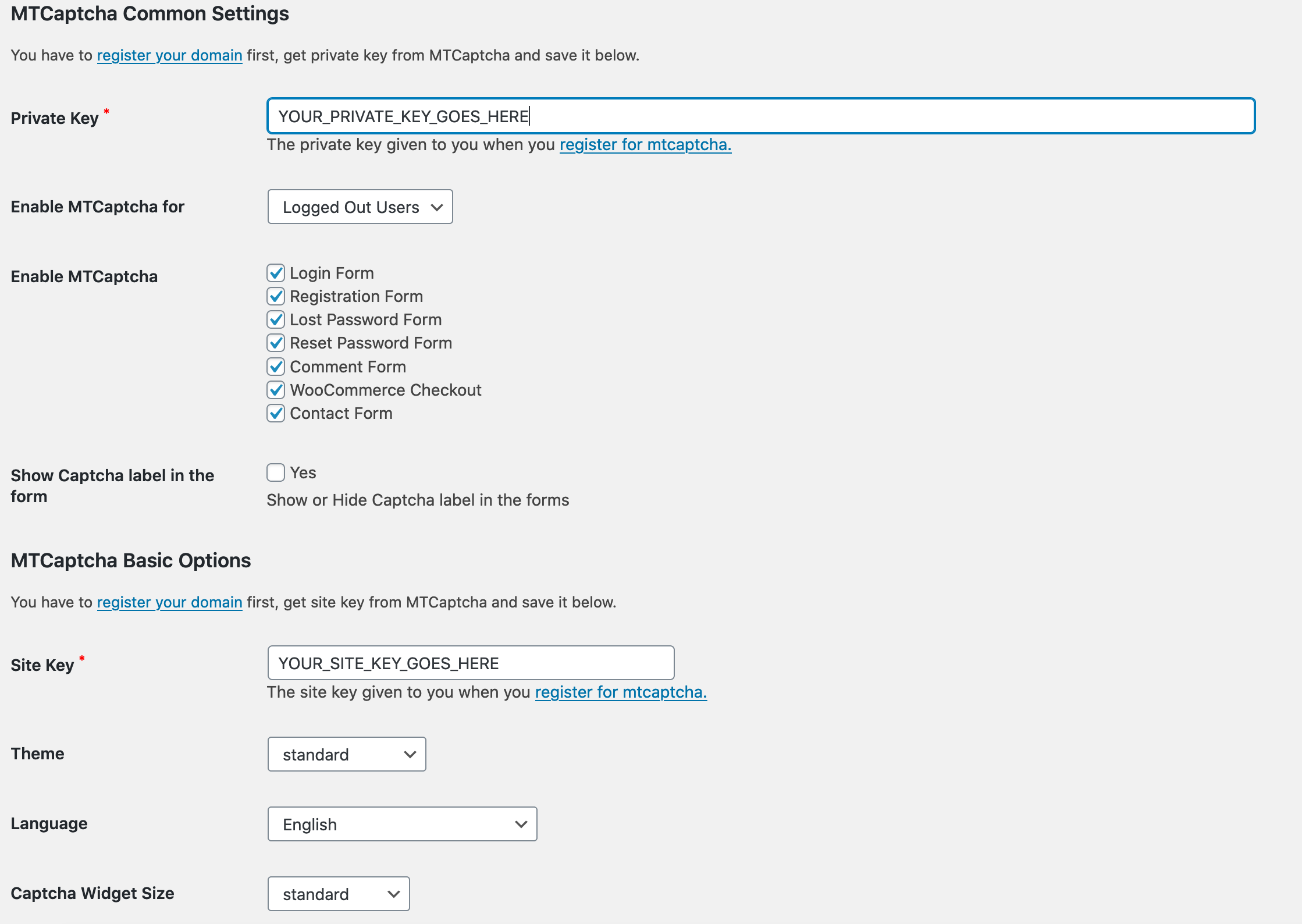 MTCaptcha WordPress Plugin