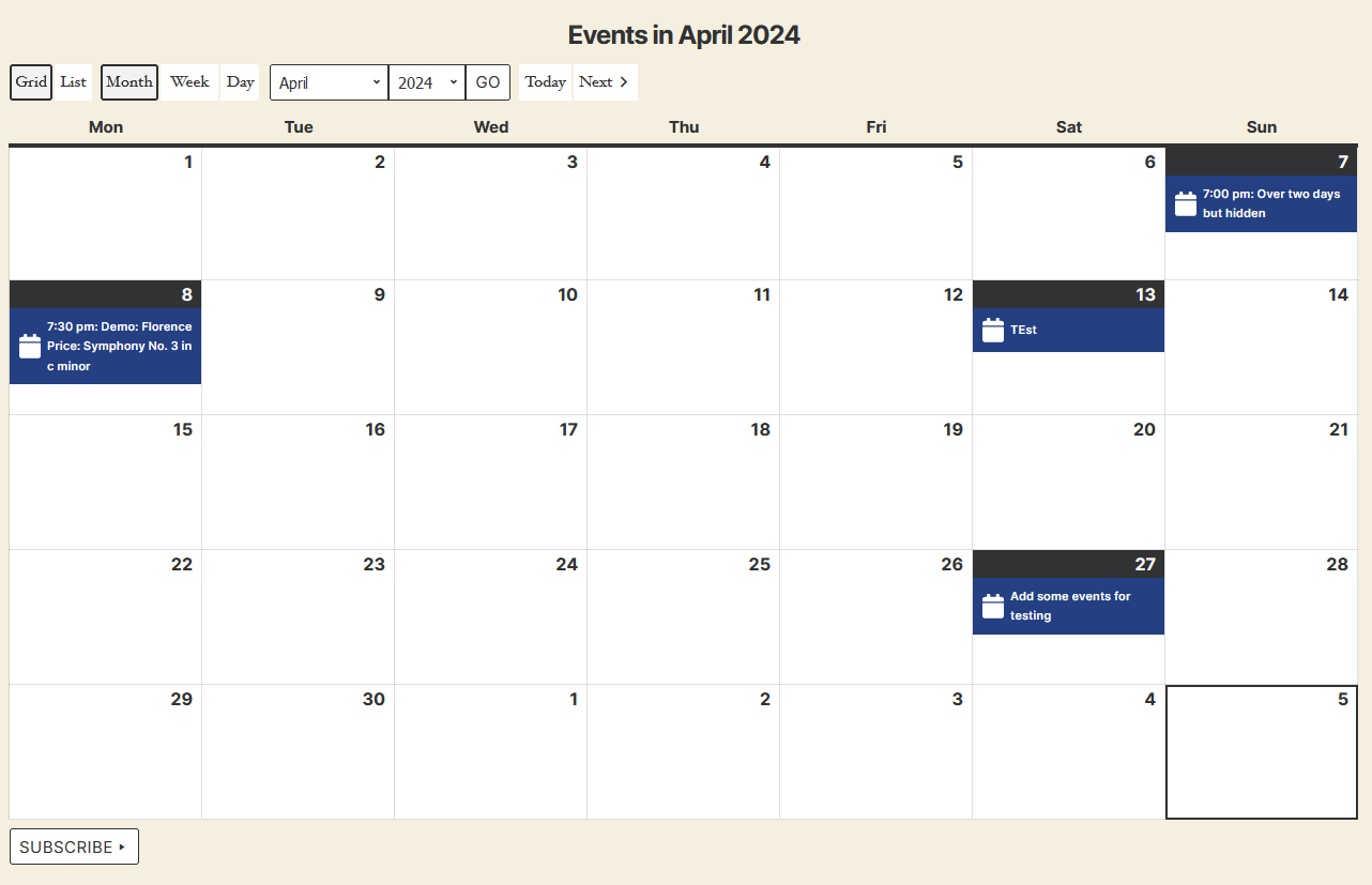 My Calendar – Accessible Event Manager