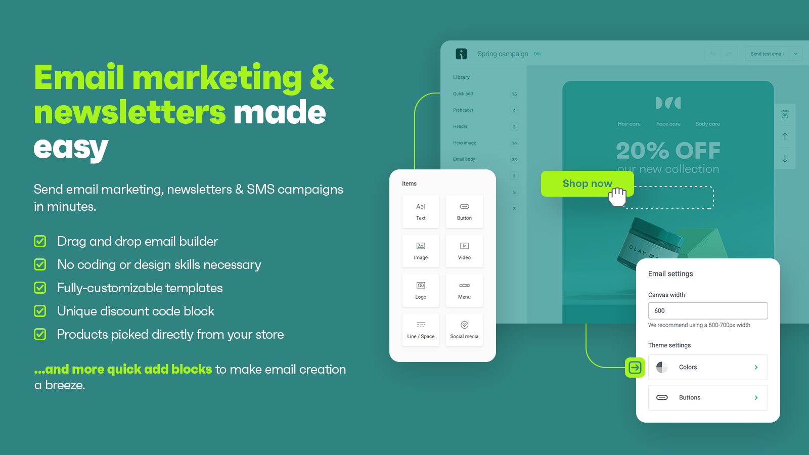 Newsletters, Email Marketing, SMS and Popups by Omnisend