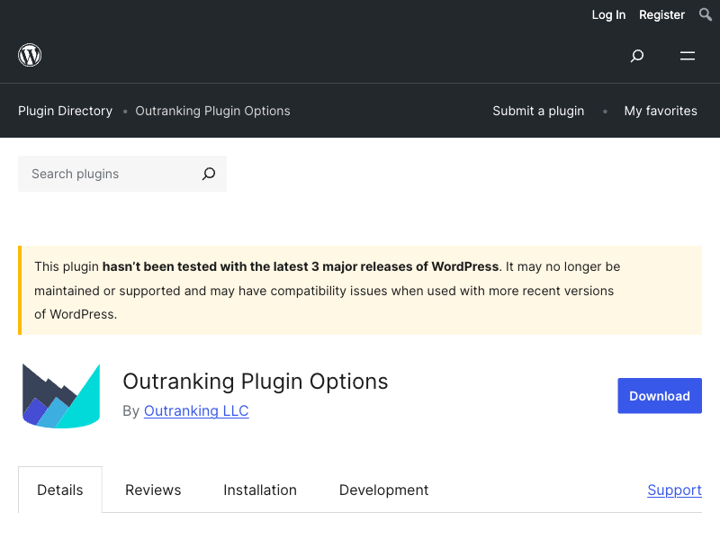 Outranking Plugin Options
