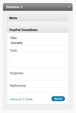Donations via PayPal