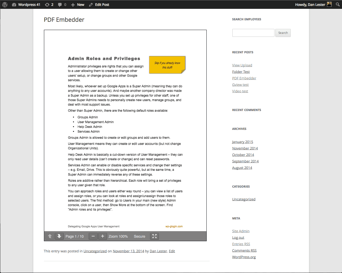PDF Embedder
