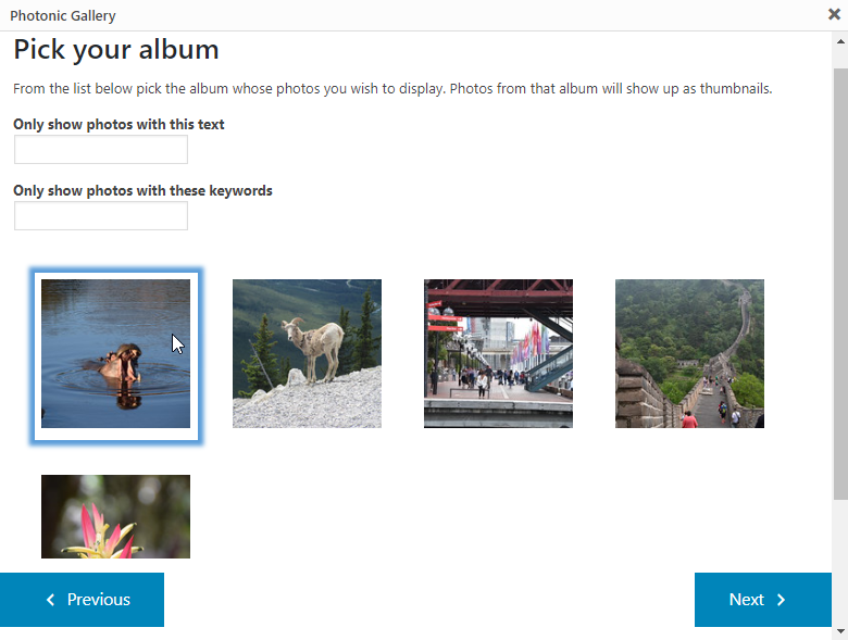 Photonic Gallery & Lightbox for Flickr, SmugMug, Google Photos & Others