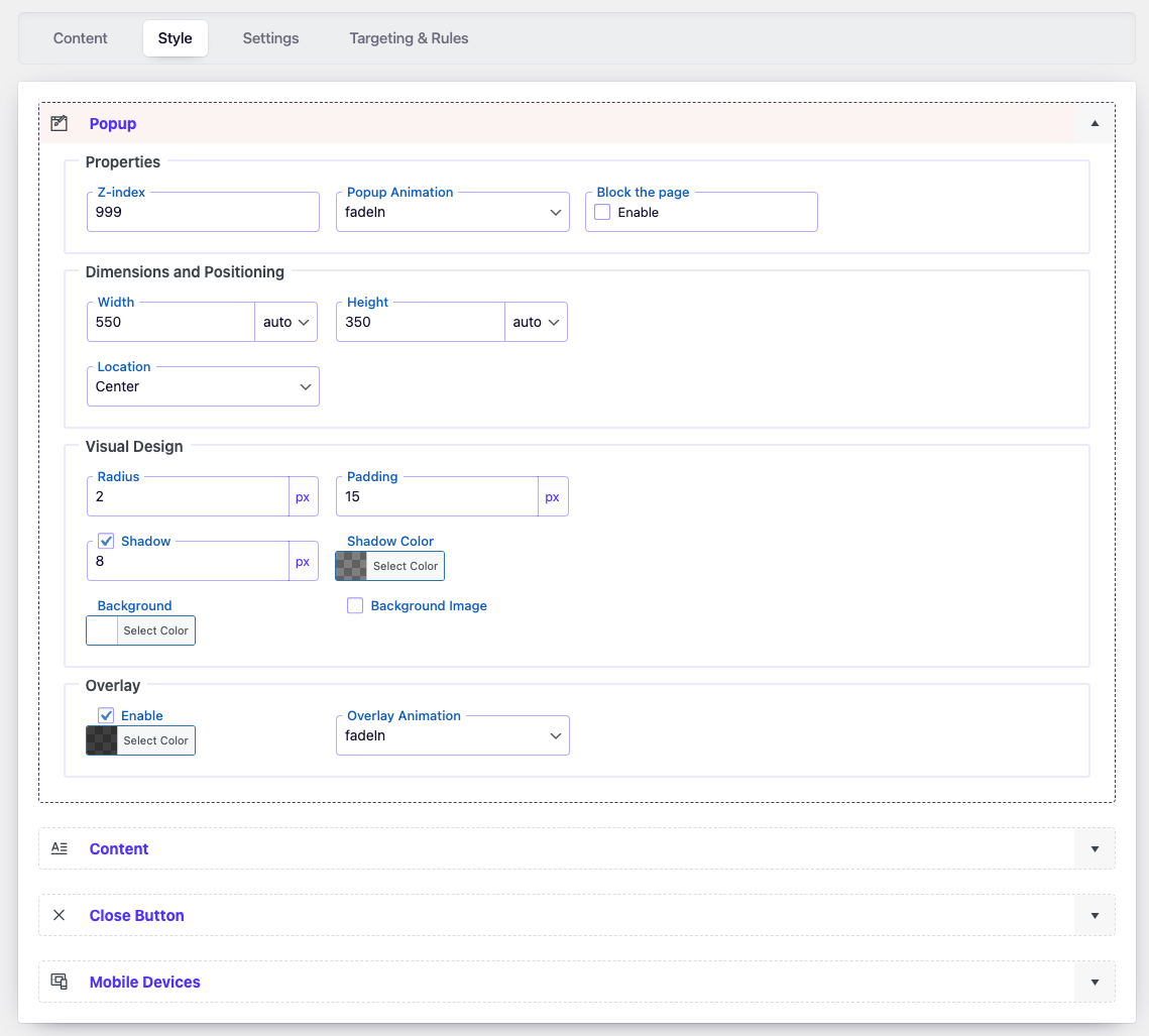 Popup Box – new WordPress popup plugin