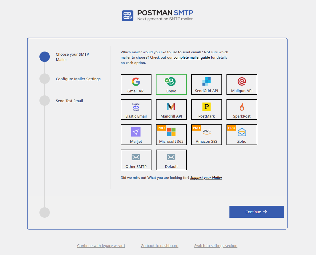 Post SMTP – WordPress SMTP Plugin with Email Logs and Mobile App for Failure Notifications – Gmail SMTP, Office 365, Brevo, Mailgun, Amazon SES and more