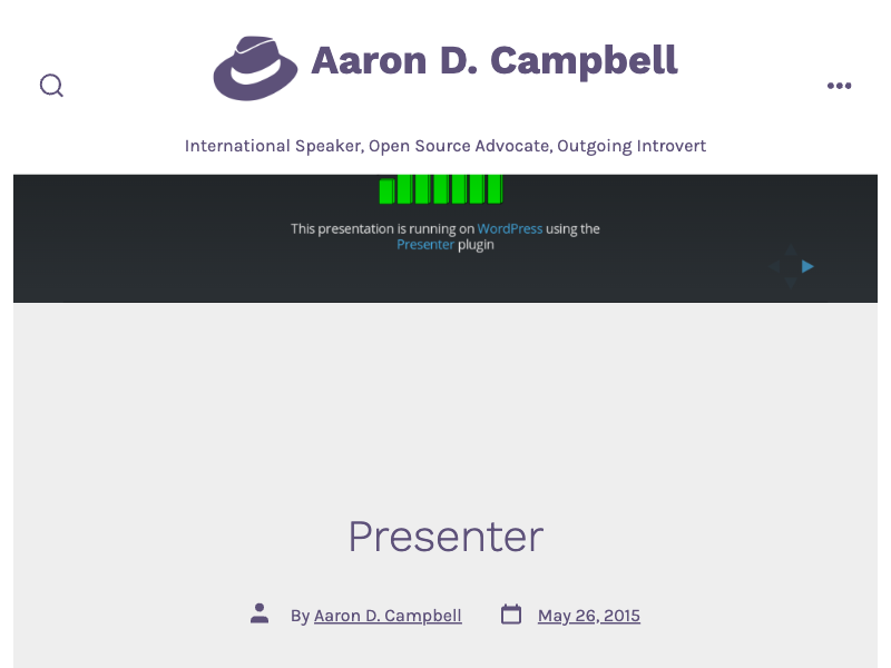 Presenter