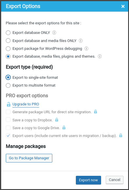 Migrate WordPress Website & Backups – Prime Mover