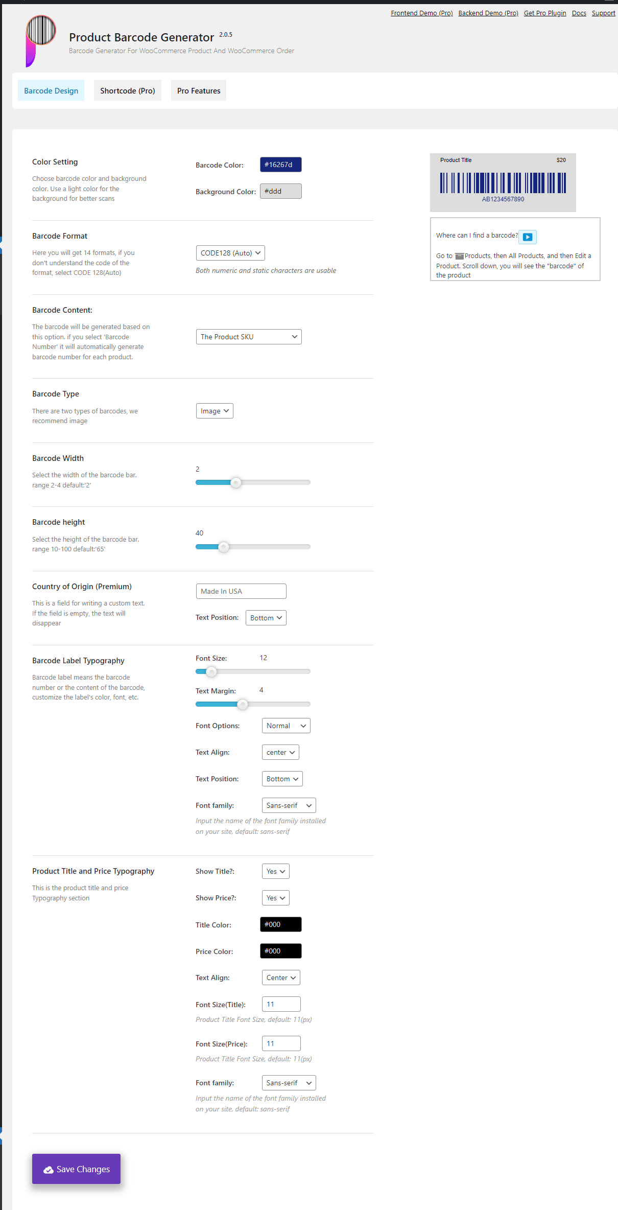 Product barcode generator | WooCommerce barcode Generator