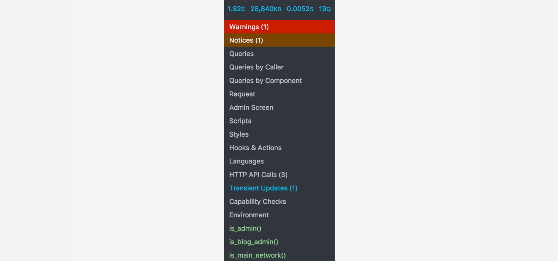 Query Monitor – The developer tools panel for WordPress