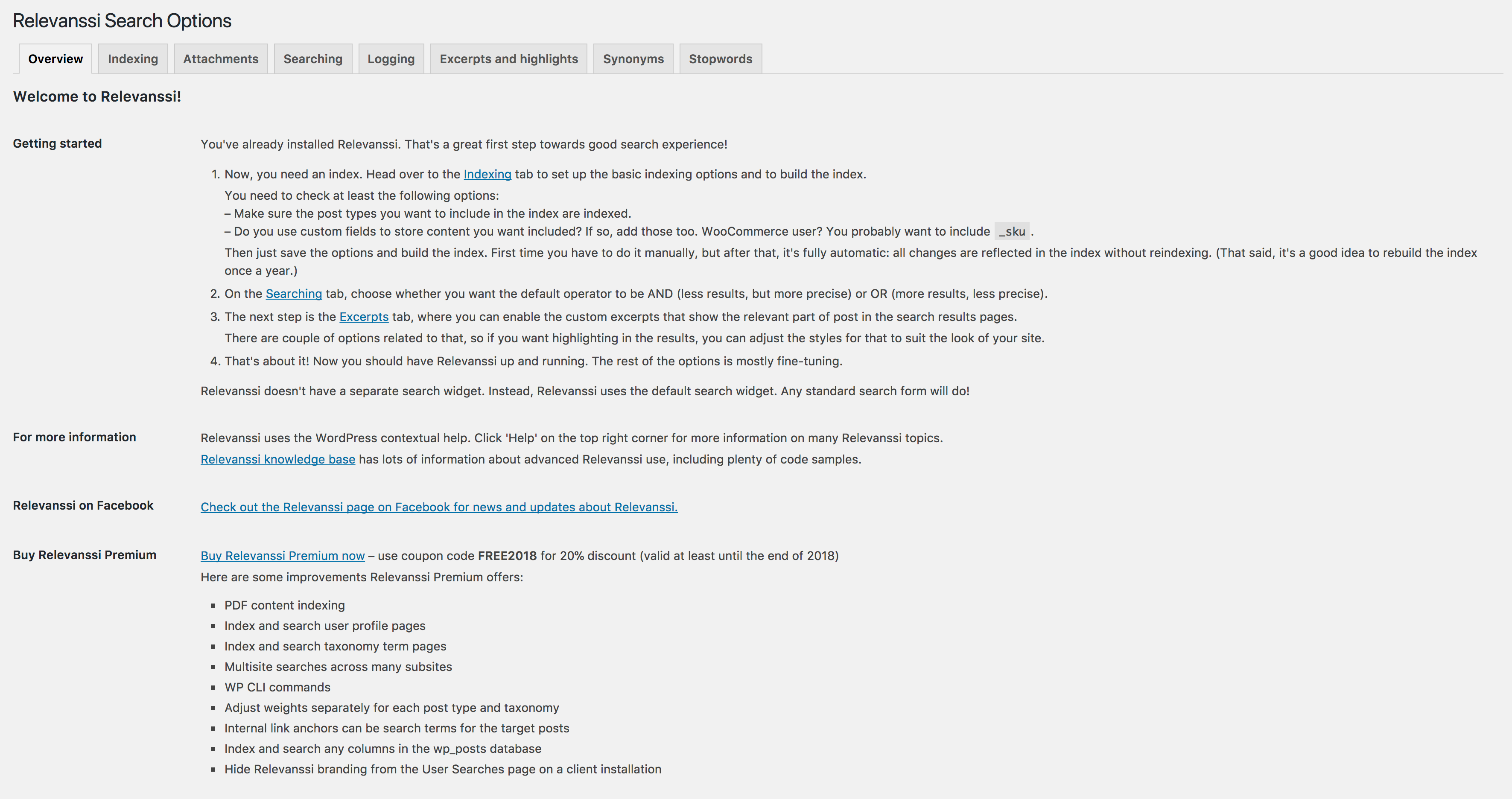 Relevanssi – A Better Search