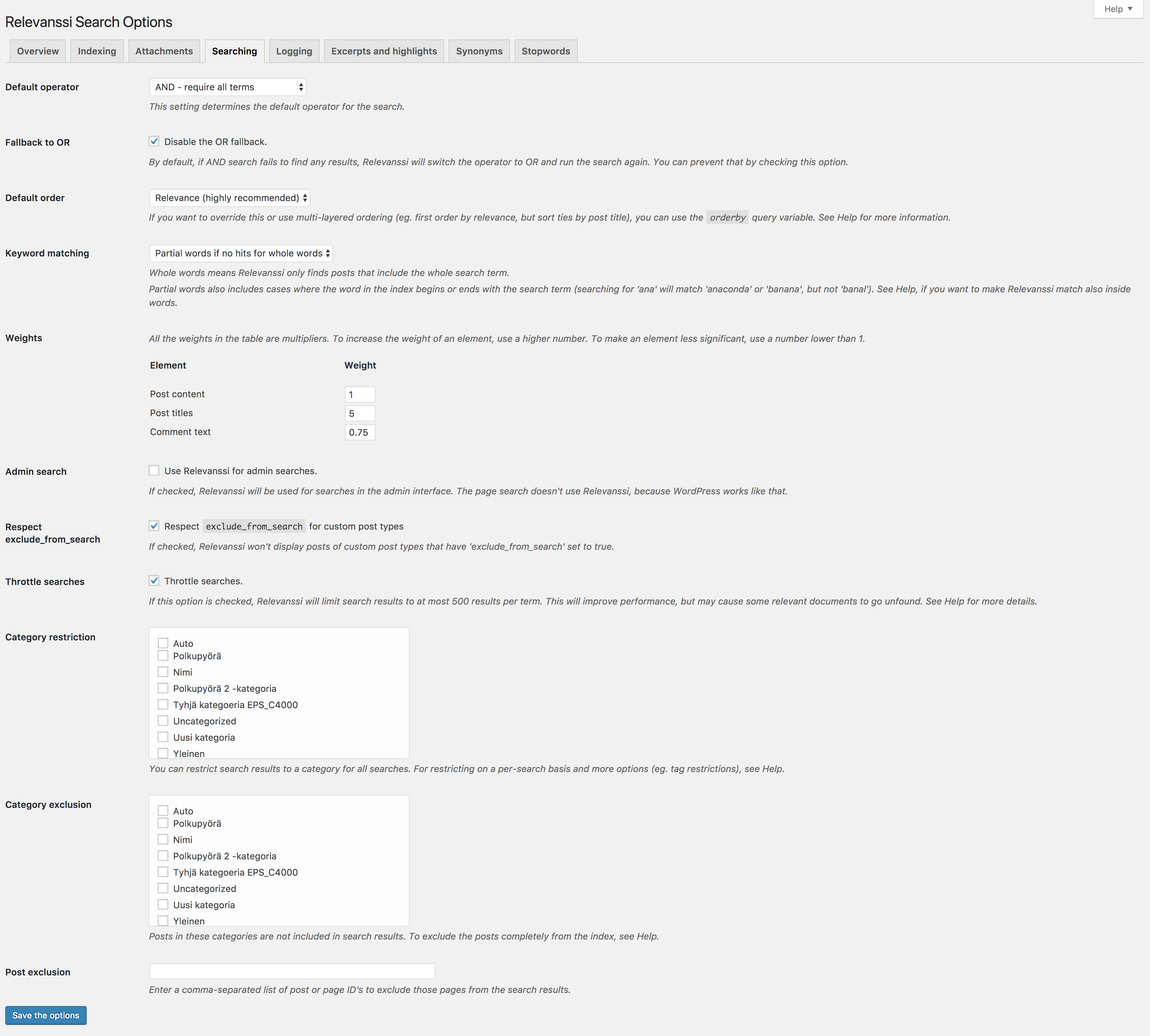 Relevanssi – A Better Search