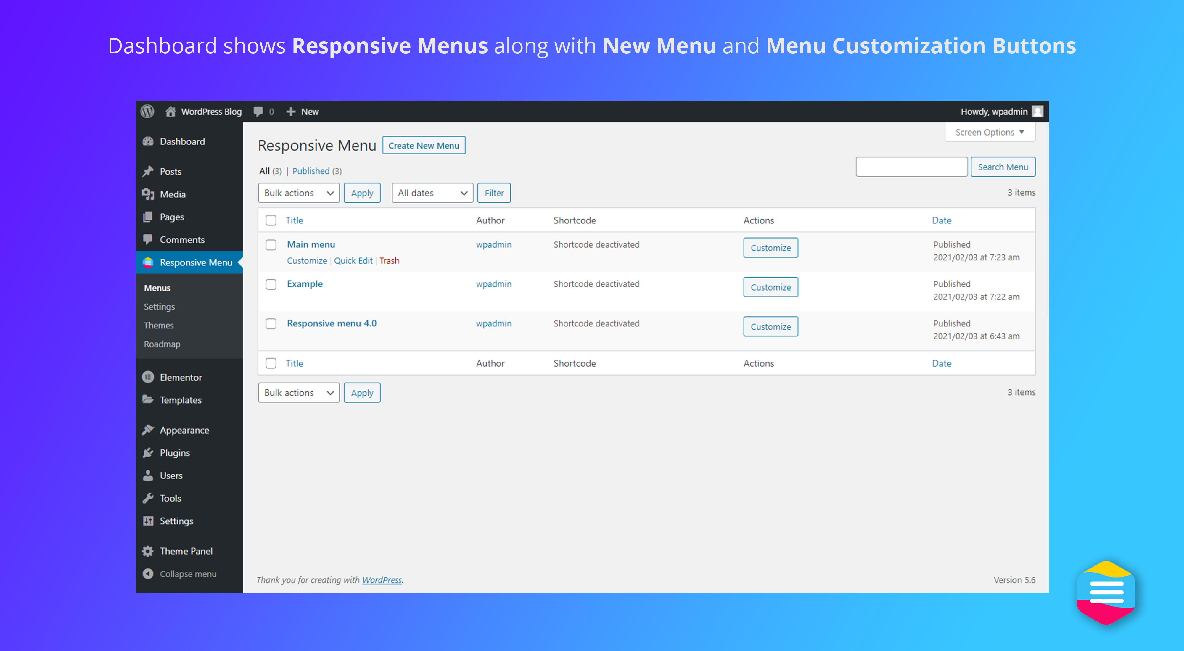 Responsive Menu – Create Mobile-Friendly Menu