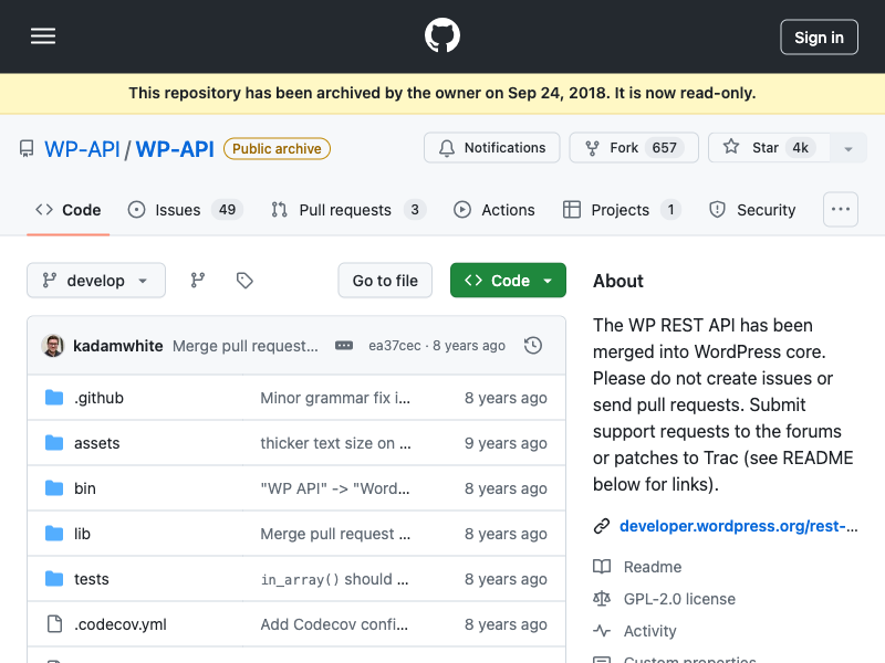 WordPress REST API (Version 2)