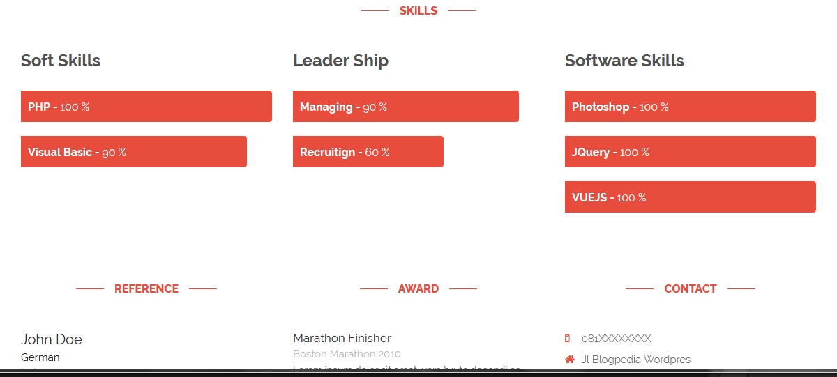 Resume / CV