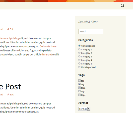 Search & Filter
